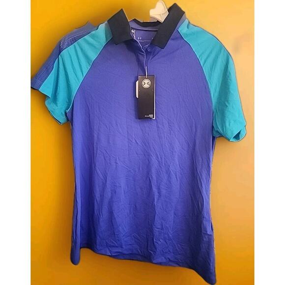 Under Armour Women’s Heat Gear Iso-Chill Polo Medium Nwt Excellent A101 Golf - Picture 1 of 4